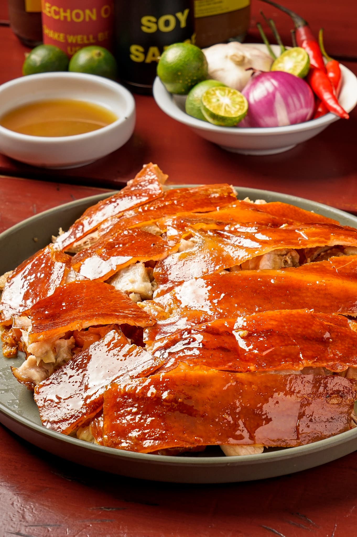 Families celebrating with Ayer's Lechon